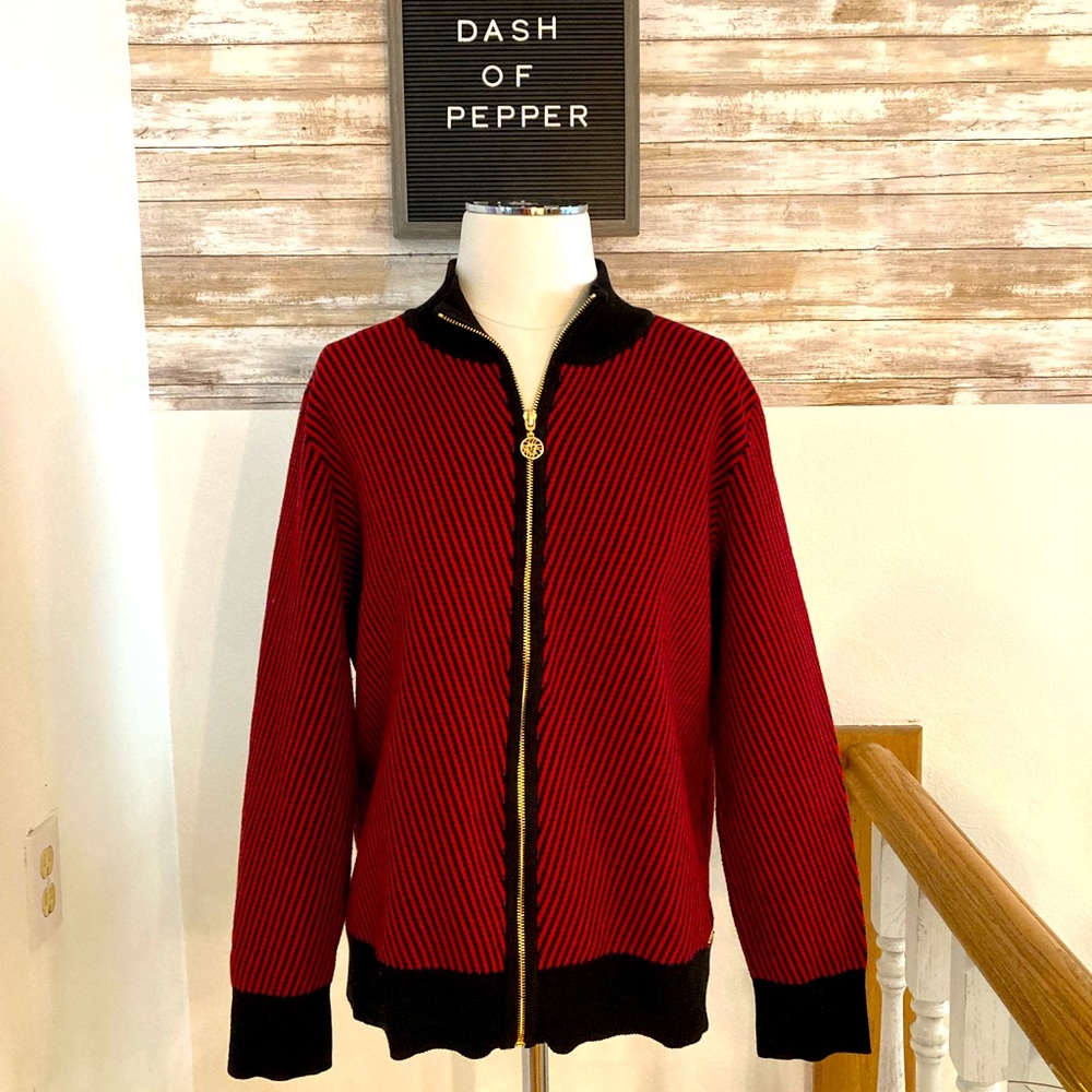 Anne Klein zip up sweater/cardigan/ excellent condition
